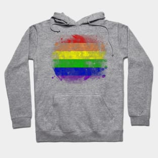 Watercolor Rainbow Flag Hoodie